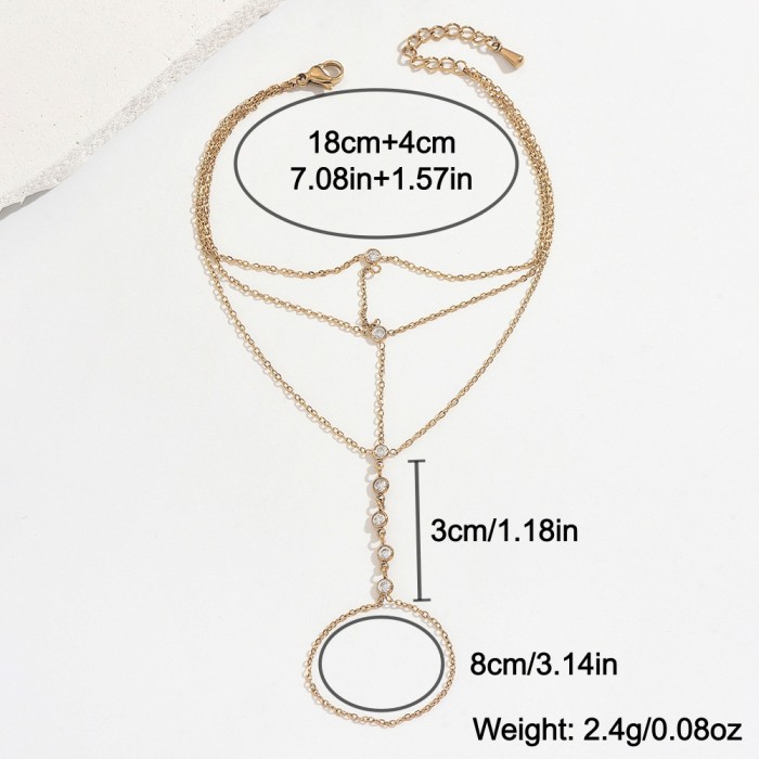 Wholesale Stainless Stee Minimalist Back of Hand Jewelry