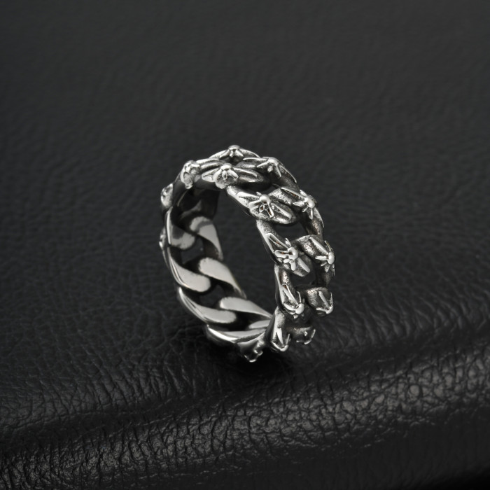 Wholesale Stainless Steel Cuban Chain Rings
