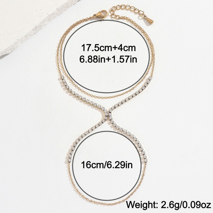 Wholesale Stainless Steel Tennis Chain Slave Bracelet