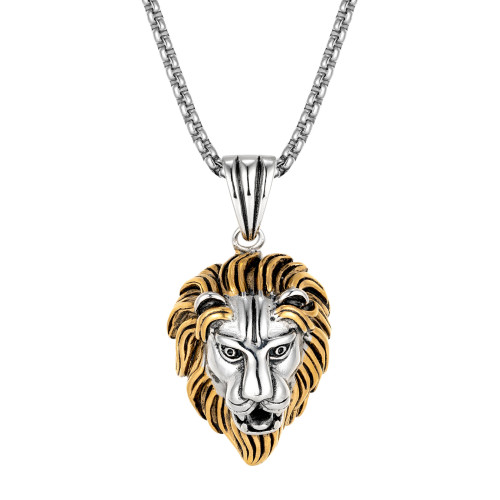 Wholesale Stainless Steel Gothic Lion Head Pendant