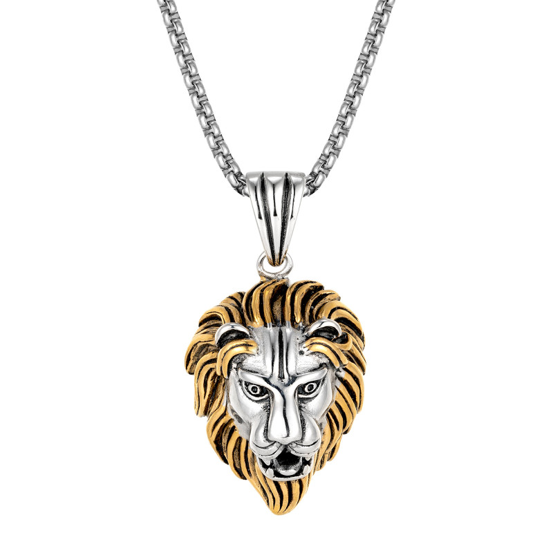 Wholesale Stainless Steel Gothic Lion Head Pendant