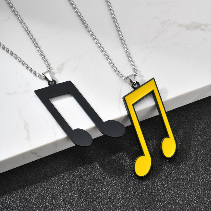 Wholesale Premium Alloy Treble Clef Necklaces