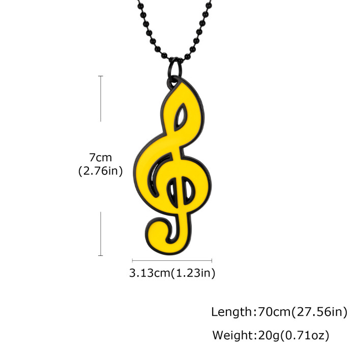 Wholesale Premium Alloy Treble Clef Necklaces