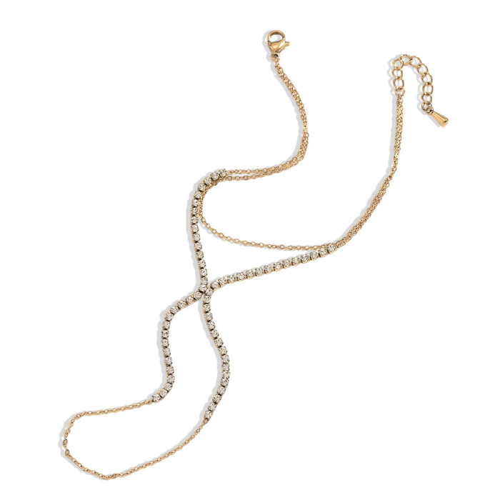 Wholesale Stainless Steel Tennis Chain Slave Bracelet
