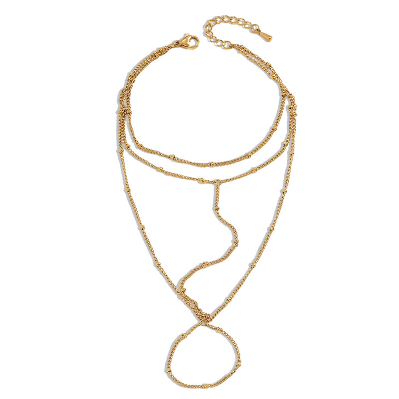 Wholesale Stainless Steel 18K Gold Plated Slave Bracelet