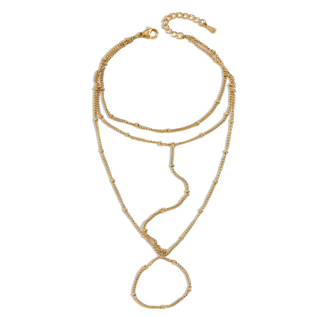Wholesale Stainless Steel 18K Gold Plated Slave Bracelet