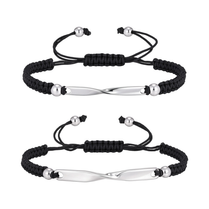 Wholesale Stainless Steel Mobius Couple Bracelets
