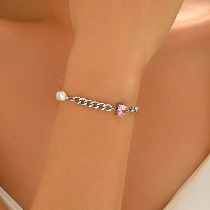 Wholesale Stainless Steel Non-Symmetrical Bracelet