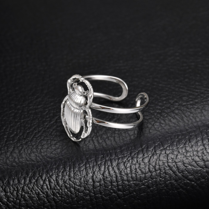 Wholesale Stainless Steel Scarab Beetle Rings