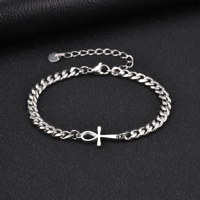 Wholesale Stainless Steel Cross Link Bracelets
