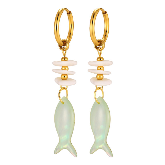 Wholesale Stainless Steel Mermaidcore Earrings