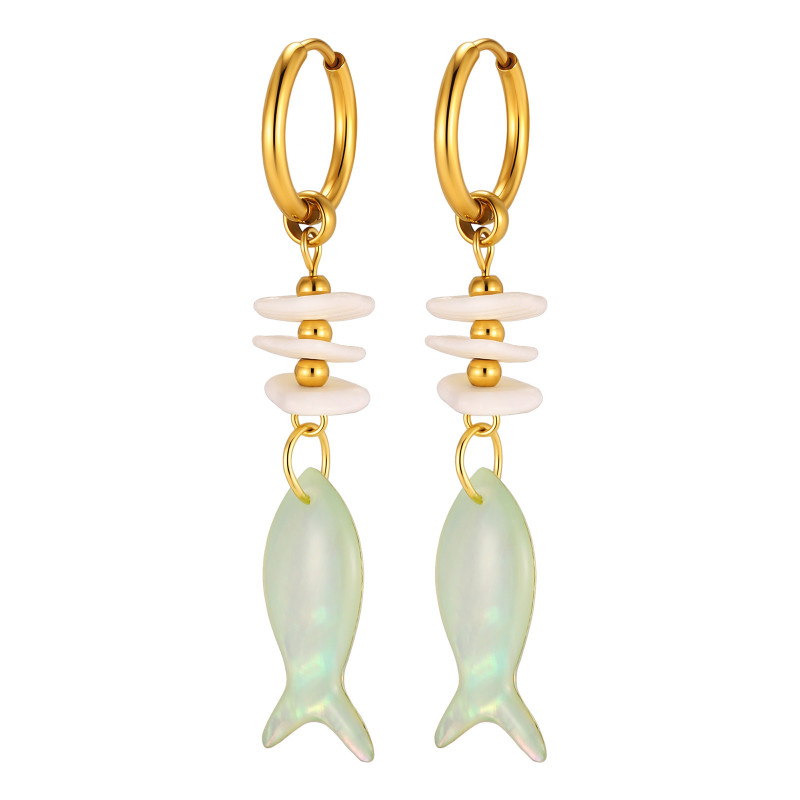 Wholesale Stainless Steel Mermaidcore Earrings
