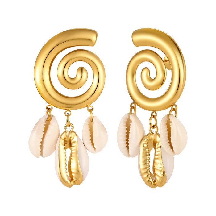 Wholesale Stainless Steel Mermaidcore Earrings