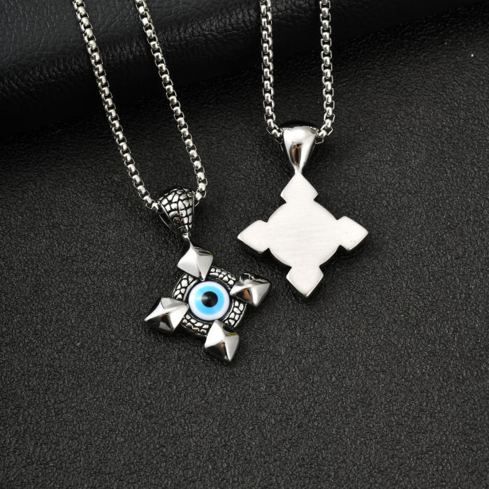 Wholesale Stainless Steel Evil Eye Necklaces