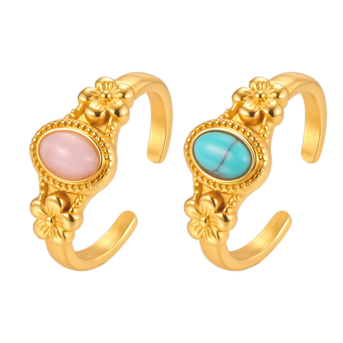 Wholesale Vintage Stainless Steel Open Rings