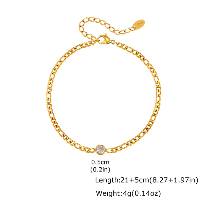 Wholesale Stainless Steel Figaro Anklets