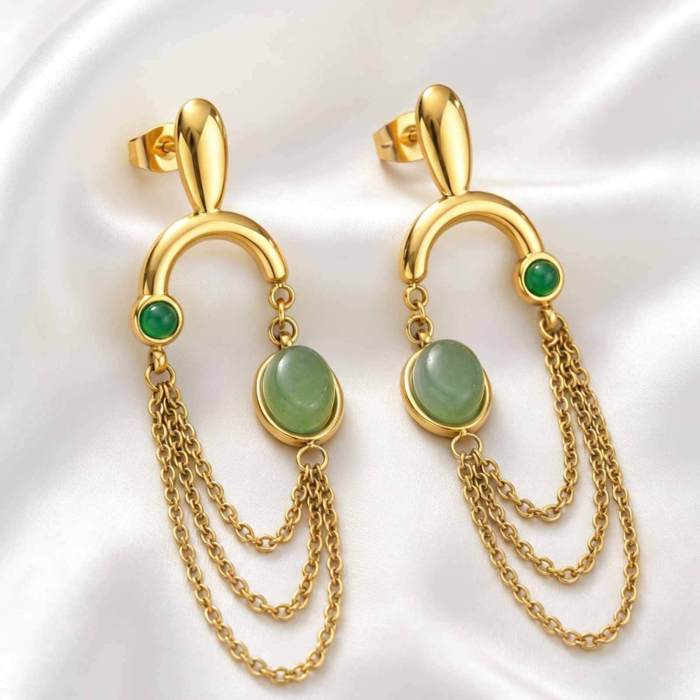 Wholesale Stainless Steel Baroque Earrings
