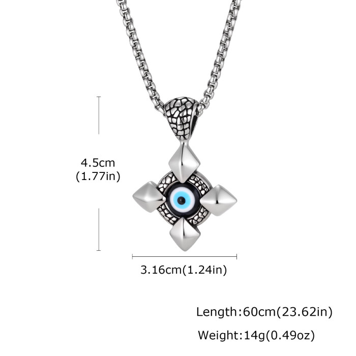Wholesale Stainless Steel Evil Eye Necklaces
