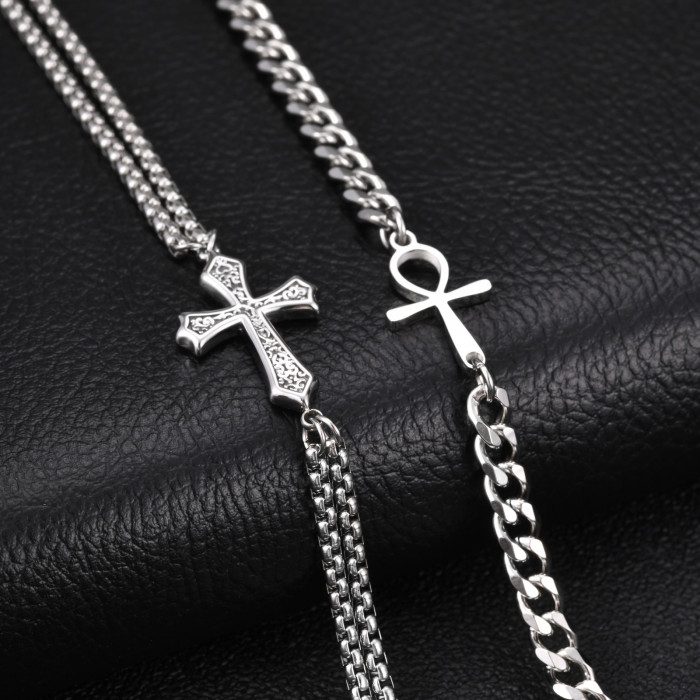 Wholesale Stainless Steel Cross Link Bracelets