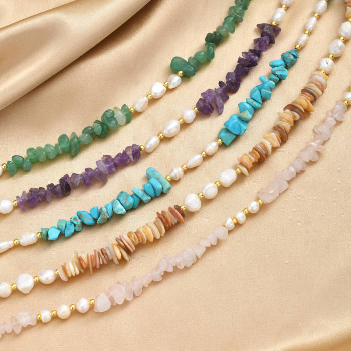Wholesale Premium Multi-Gemstone Chip Necklaces