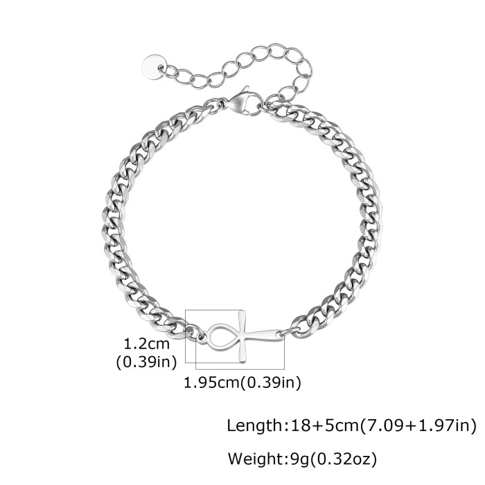 Wholesale Stainless Steel Cross Link Bracelets