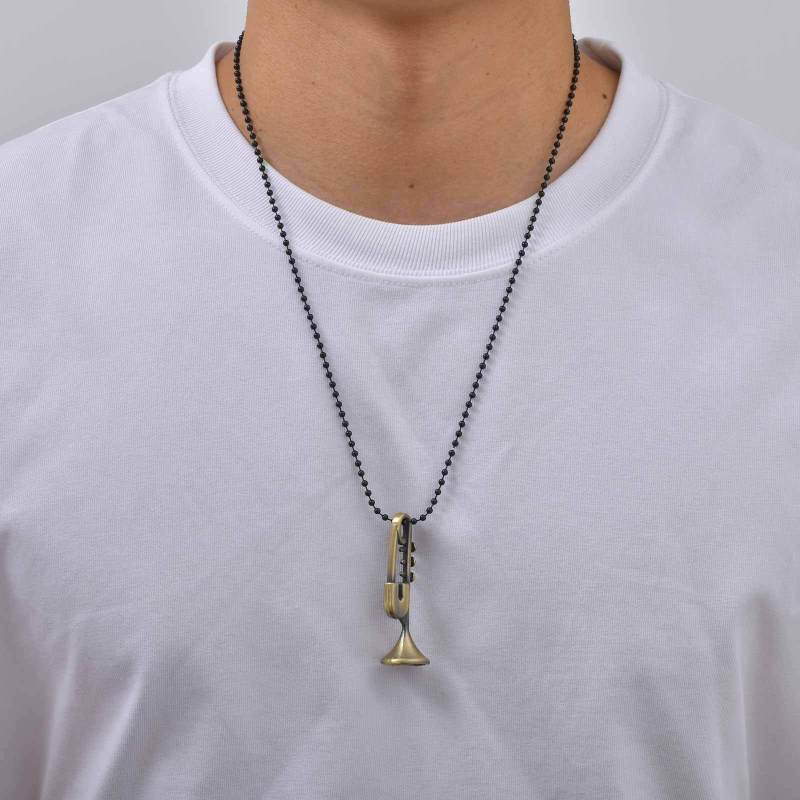 Wholesale Alloy Musical Instrument Necklaces
