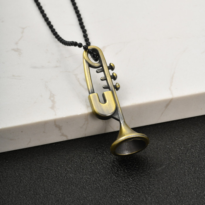 Wholesale Alloy Musical Instrument Necklaces