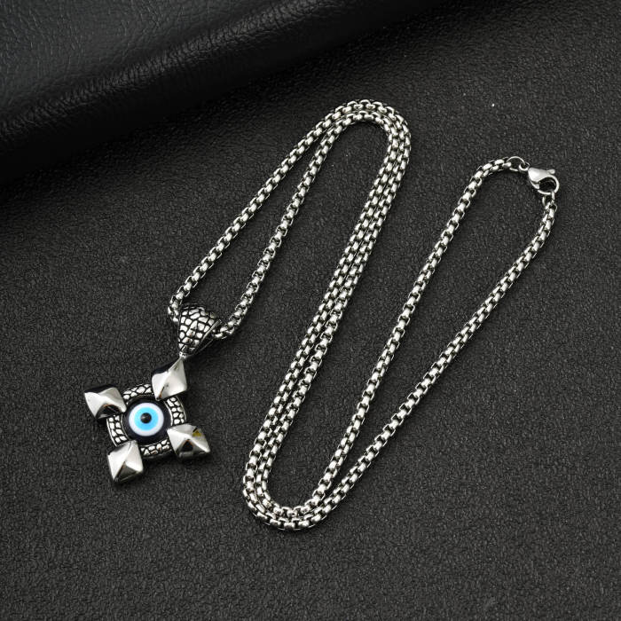Wholesale Stainless Steel Evil Eye Necklaces