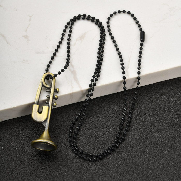 Wholesale Alloy Musical Instrument Necklaces