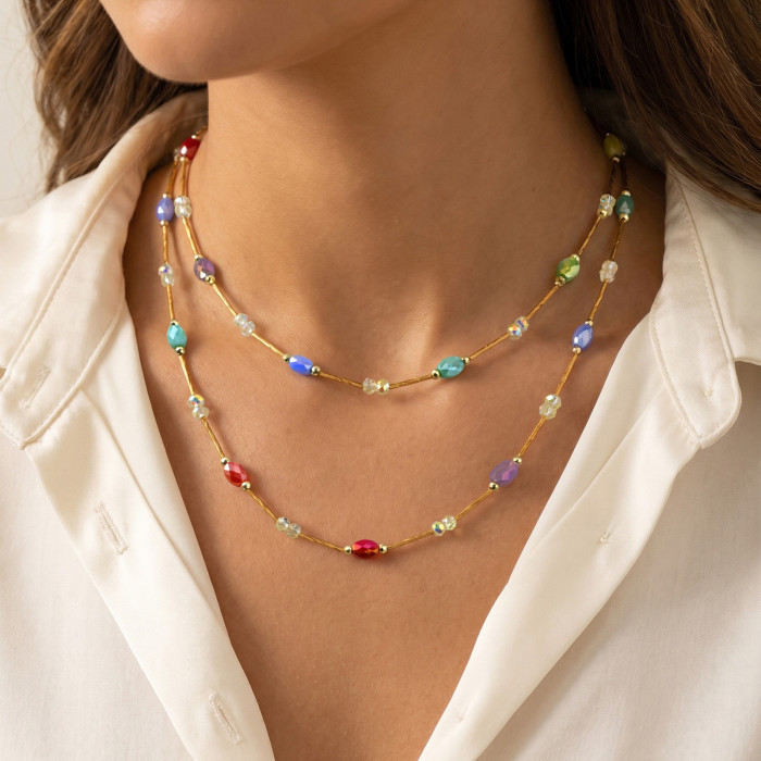 Wholesale Colorful Gemstone Crystal Waist Bracelet Anklet