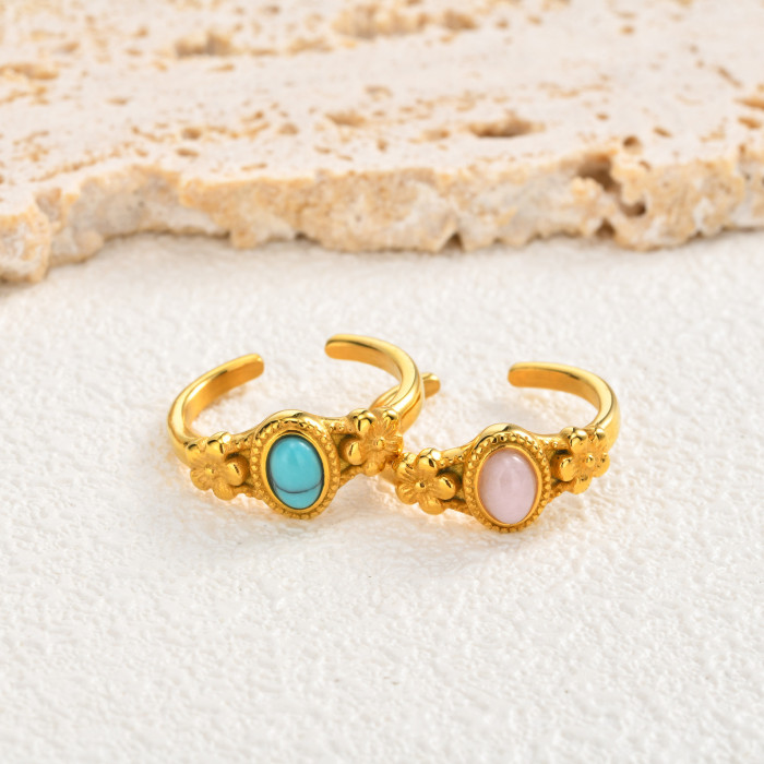 Wholesale Vintage Stainless Steel Open Rings