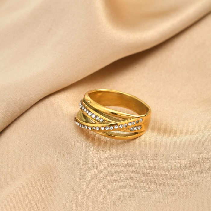 Wholesale Stainless Steel Interwoven Rings