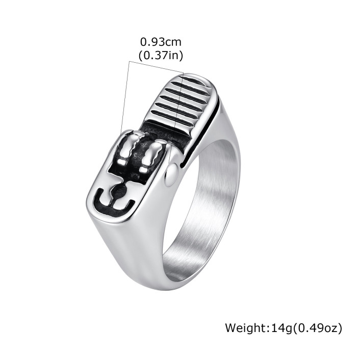 Wholesale Stainless Steel Mechanical Signet Rings