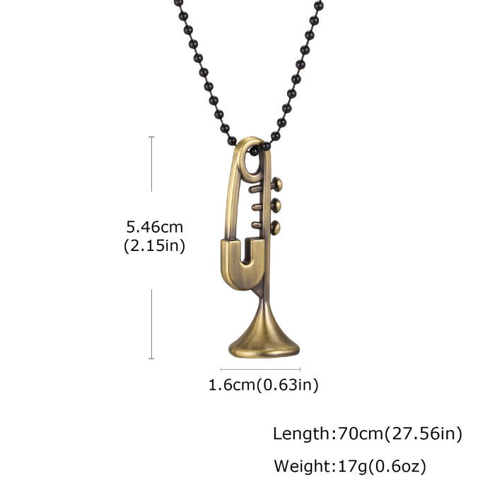 Wholesale Alloy Musical Instrument Necklaces