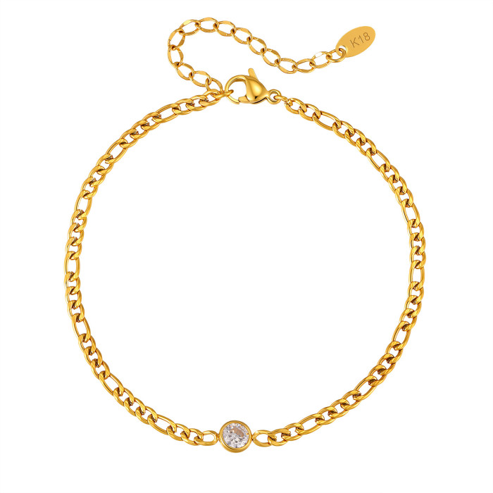 Wholesale Stainless Steel Figaro Anklets