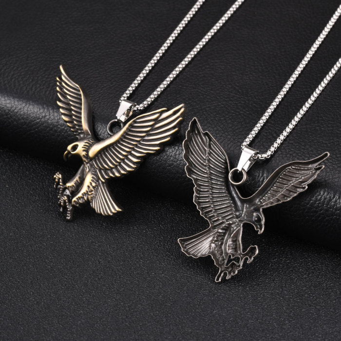 Wholesale Alloy Eagle Amulet Necklaces