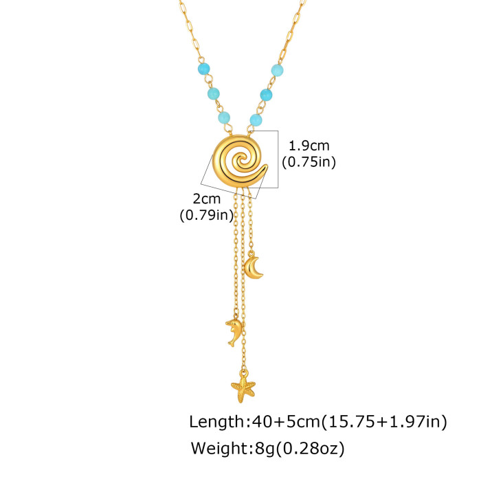 Wholesale Stainless Steel Tassel Layering Necklaces