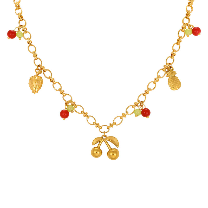 Wholesale Premium Summer Fruit Charm Necklaces