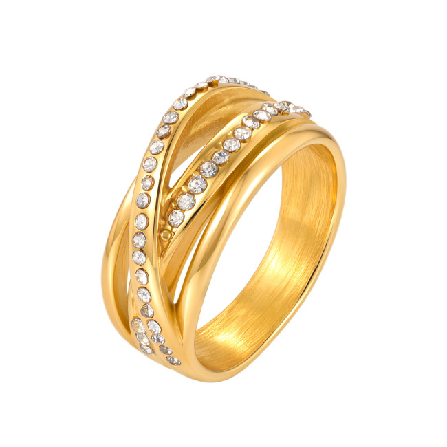 Wholesale Stainless Steel Interwoven Rings