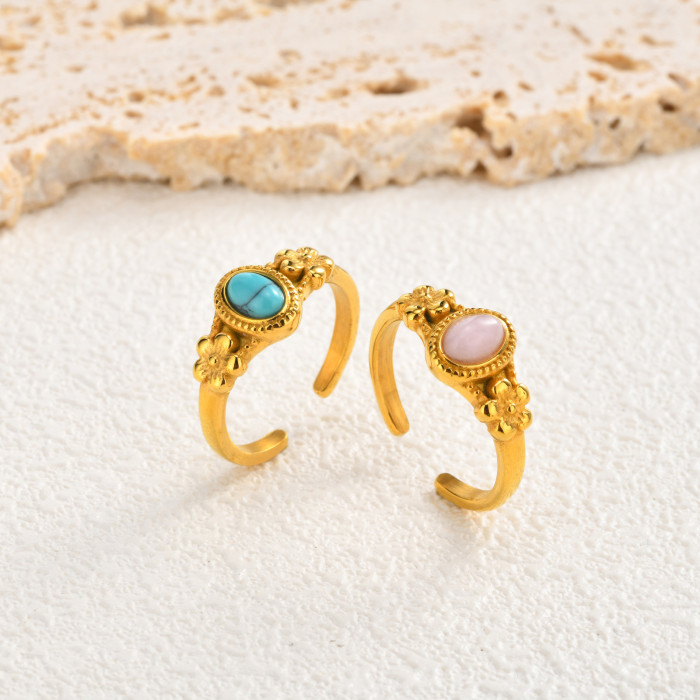 Wholesale Vintage Stainless Steel Open Rings
