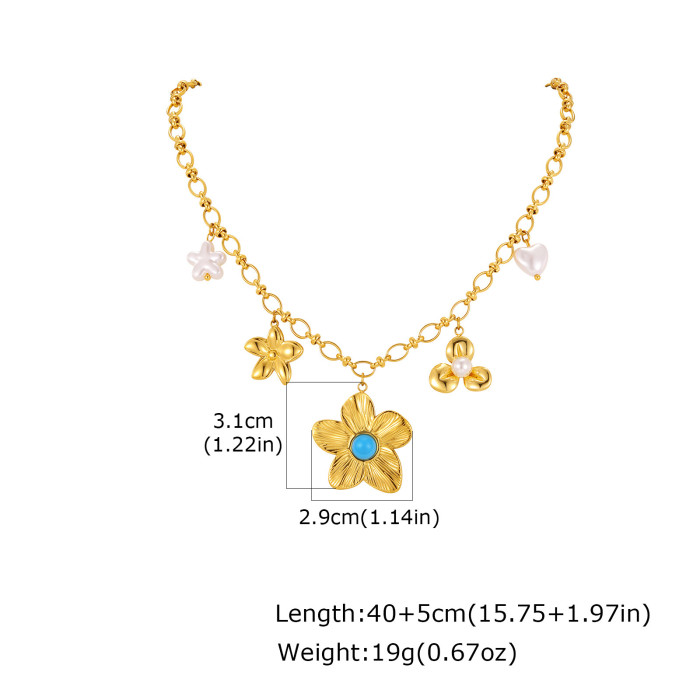 Wholesale Luxury Stainless Steel Charm Necklaces