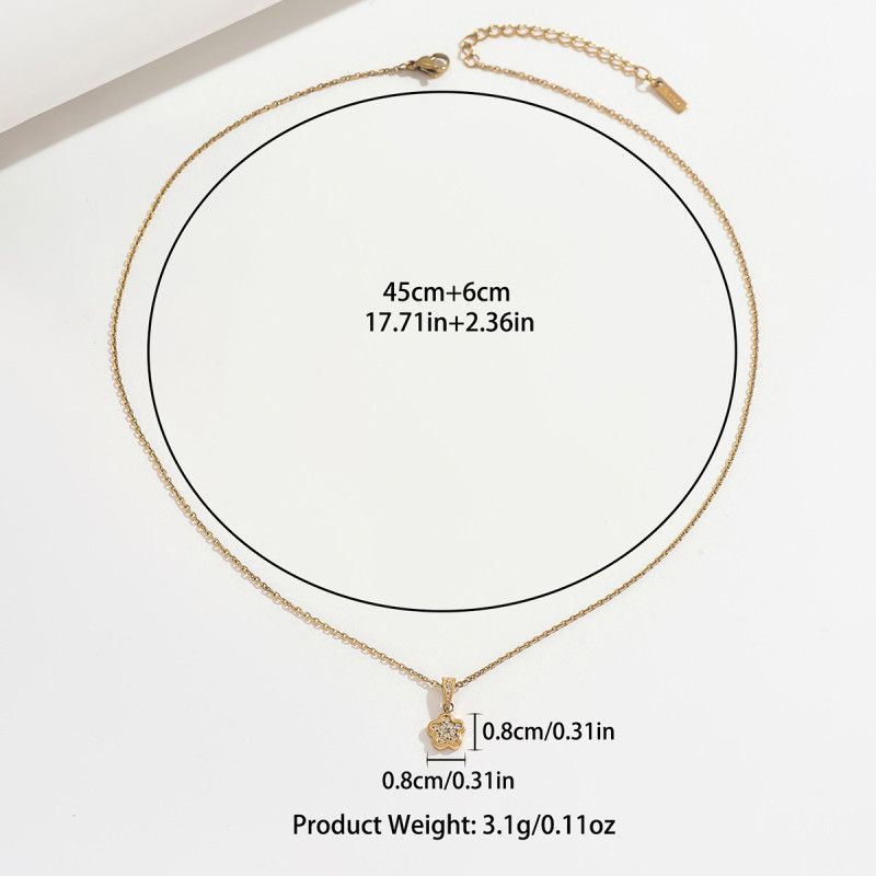 Wholesale Premium Stainless Steel Floral Necklaces