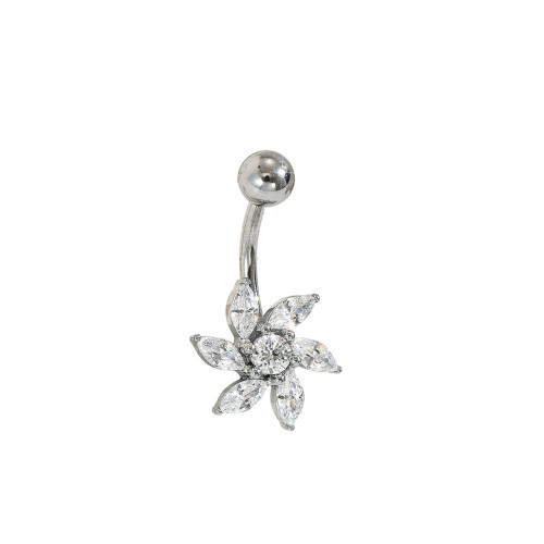 Wholesale Surgical Steel Sunflower Belly Ring