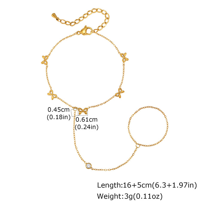 Wholesale Premium Stainless Steel Finger Ring Bracelet