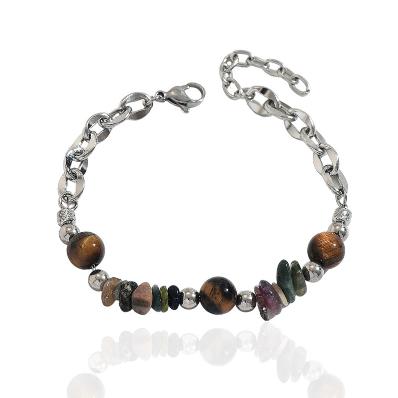 Wholesale Premium Surgical Steel Pebble Bead Bracelet