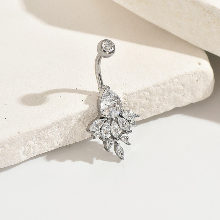 Wholesale Surgical Steel Teardrop Belly Ring