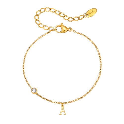 Wholesale Stainless Steel Custom Initial Bracelets