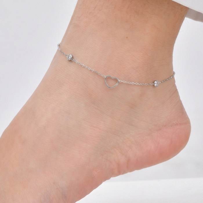 Wholesale Stainless Steel Openwork Heart Jewelry Set