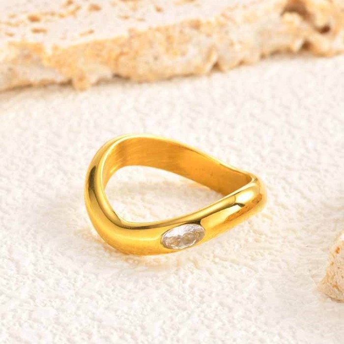Wholesale Stainless Steel Wave & Star Rings