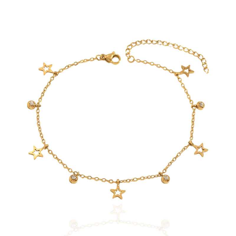 Wholesale Premium Stainless Steel Lucky Charm Anklets